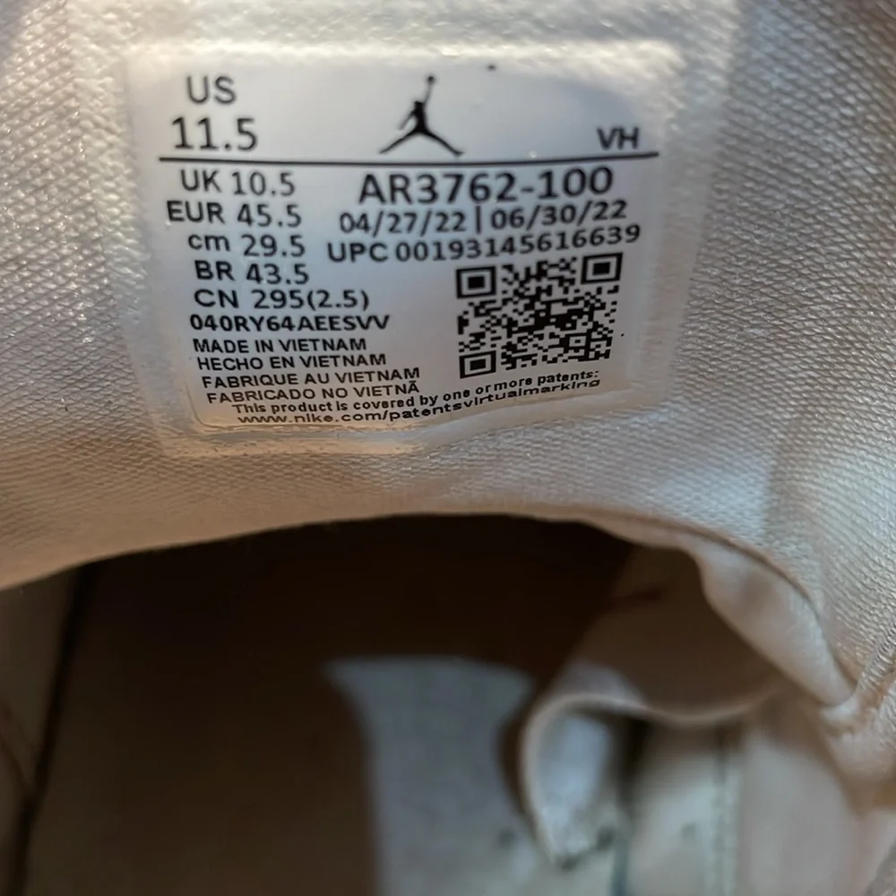 Nike Air Jordan Mid-Top Sneakers in White